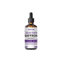 Extrait liquide de safran végétalien en gros pour usine, supplément en gouttes, marque privée, antioxydant, aliment de beauté et de santé
