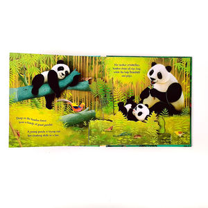 OEM Eco-Friendly Pop Up Book Printing Full Color Hardcover Board Book Safe Custom 3D Animal Book For Kids - Product Image 4
