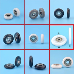 Thuyền chèo ghế bánh xe hình cầu con lăn hình chữ R bọc nhựa mang cửa và cửa sổ bánh xe vòng cung Nylon nhựa ròng rọc ròng rọc - Product Image 6