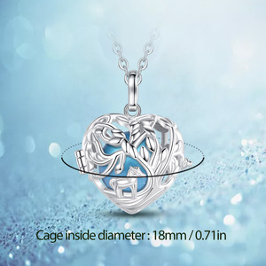 <span class=keywords><strong>Collana</strong></span> Changda con Ciondolo Angel Chime Harmony Ball Placcato Argento per <span class=keywords><strong>Maternità</strong></span> e Cerimonie - Product Image 5