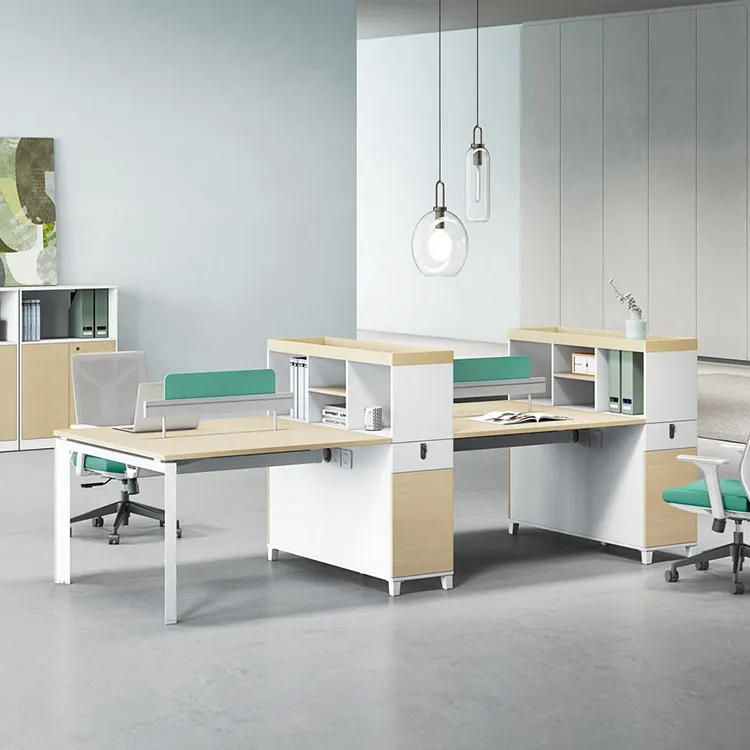 2023 Novo Design Moderno Modular Escritório Móveis mesa Funcionários Escritório Workstation Tabelas 2 4 6 8 Assento