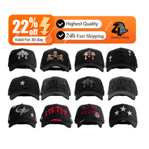 Cappello da Baseball Personalizzato a 5 Pannelli LOOK at ME Drop Bundle El Barbas con Visiera Curva e Logo Ricamato - Product Image 1