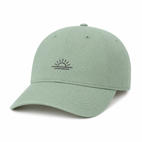 Gorra de golf de lujo transpirable de sarga de algodón de tacto seco, de 6 paneles, con logotipo minimalista, silenciosa, de alto rendimiento, con bordado tonal, OEM premium, MOQ bajo