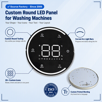 Panel LED Profesional Personalizado de 7 Segmentos para Lavadora con Símbolos de Humedad y Temperatura