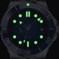 Montres de plongée automatiques mécaniques en acier, design et personnalisation sur mesure, affichage 24 heures, pour marque privée