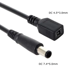 DC Jack 4.5*3.0mm female Socket to DC 7.4*5.0mm male Plug power adapter Cable For HP Dell Laptop Lenovo Ultra slim