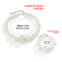 Collier Ras-du-Cou Maxi Perles d'Imitation pour Femme Tendance Mariage Nuptial Chaînes Perle Accessoires Bijoux de Mode Féminin
