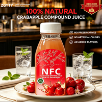 NFC Crabapple Ananas Sinaasappel Mango Gemengd Fruitpuree 230ml 8 Flessen Doos Suiker Vrij Halal Natuurlijke Smaak Versgeperst 100%