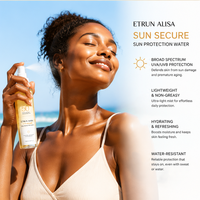 ETRUN ALISA Protection solaire longue durée 8 heures Soin solaire Brume corporelle hydratante SPF50+ Demi-eau & Demi-huile