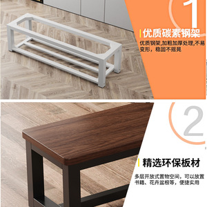 Banco para Cambiar Zapatos para Gimnasio, Centro de Entrenamiento, Tienda de Ropa o Centro Comercial, Banco Versátil para Pie de Cama, Mesa o Estante - Product Image 2