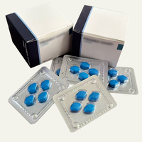 Complément alimentaire à base d'extrait d'Epimedium en comprimés bleus, marque privée OEM, pour hommes adultes