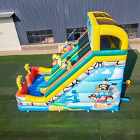Grand toboggan aquatique gonflable, prix d'usine, toboggan gonflable en PVC pour enfants et adultes