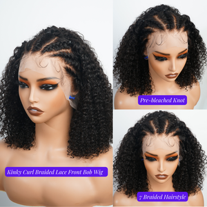 קצר מתולתל הודי סופר מצויר שיער צבוע 5 x7 הסגר שיער פאות 13x4 חזיתית תחרה חזיתית חסרת טעם - Product Image 2