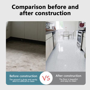 Kendinden tesviye çimento zemin doğrudan sıkıştırma dayanıklı ve aşınmaya dayanıklı epoksi renkli kum zemin boya ile fırçalanmış - Product Image 4