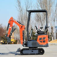 Excavatrice sur chenilles de 1.5 tonnes, une pelle compacte adaptée aux travaux agricoles et de jardinage, avec livraison gratuite.