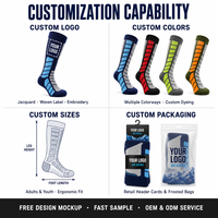 Chaussettes de sport en laine à blocs de couleur, motif géométrique, côtelées, longues, pour l'entraînement en extérieur