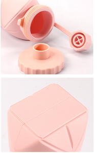 Botella de Agua Plegable Impresa en 3D con Tapa de Rosca, OEM ODM, Taza Portátil Deportiva para Exteriores, Colores para Auto - Product Image 4