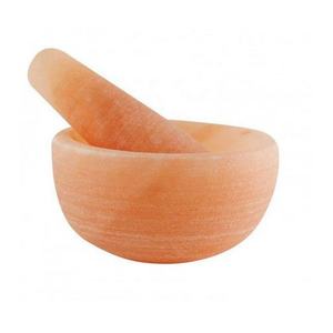 Mortero y Maja de Sal del Himalaya de Alta Calidad con Lámpara Tallada Estilo Ángel Ecológica - Empresa Lamp-Sian - Product Image 5