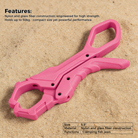 Pince à lèvres de pêche portable rose, petite, imperméable, durable et écologique de 13,5 cm – Accessoires de pêche en plein air