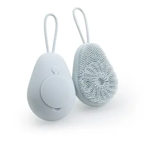 Automatic <b>Liquid</b> Adding Food Grade <b>Silicone</b> All Natural Body Bath Shower Brush Modern Exfoliating Easy Foaming Massage - Product Image 6