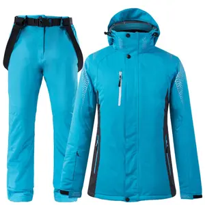 Ski anzug Ski jacke Herren Sport Warme Jacke Wasserdichte Träger hose 2023 Neu Ankommen Hochwertige Wintersport bekleidung Langarm 3Sets