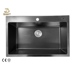 7951 quartz beige moderne de haute qualité à la mode sans robinet évier de cuisine frais - Product Image 1