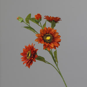 Injoy IJ049 - Flores de Girasol Artificiales Modernas Hechas a Mano al por Mayor, 5 Cabezas, Realistas, Ecológicas, para Decoración del Hogar y Bodas - Product Image 4