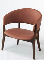 Fauteuil lounge moderne en cuir fait main, capitonné, ergonomique, confortable, minimaliste, pour salon, chambre, appartement, villa, maison