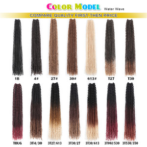 Capelli Passion Twist Ombre Biondi Ondulati Stile Bohémien, Estensioni Sintetiche per <span class=keywords><strong>Trecce</strong></span> all'Uncinetto - Product Image 3