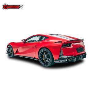 อะไหล่ตกแต่งรถยนต์คุณภาพดีที่สุด คาร์บอนไฟเบอร์แห้ง รุ่นอัพเกรดสไตล์ MSY สำหรับกันชนหลัง Ferrari 812 - Product Image 2