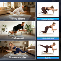 Flexihomefits ABS Appareil d'étirement dorsal et de fitness portable et léger pour entraînement à domicile et exercices de la taille
