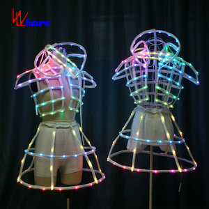 Popular LED Luminous Exotic Dancewear Pole Dancewear Lingerie Sexy <strong>Stripper</strong> <strong>Outfits</strong> - Product Image 3