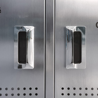 Poubelle à deux compartiments personnalisée en usine professionnelle poubelle extérieure publique poubelles en acier inoxydable