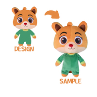 CE ASTM Sans MOQ Fabricant Poupées Personnalisées avec Oreillers en Peluche Douces Porte-clés Peluches Personnalisées