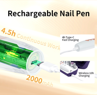 Nieuwe Mini Draadloze Pen Nagelboormachine Oplaadstation Elektrische Nagelboormachine Draadloos met Reistas 10 Vervangende Nagelbits