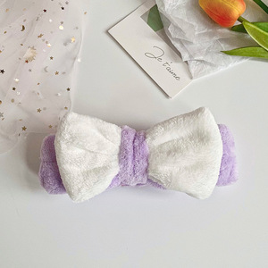 Bandeau élastique doux à nœud bicolore Design simple Bandeau pour cheveux Facial <span class=keywords><strong>Creed</strong></span> Link - Product Image 6