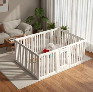 Kaçış Önleyici Düğmeli Kapatmalı Sağlam Yüksek Köpek Bariyeri Hayvan Desenli Plastik Küçük Modern İç Mekan Evcil Hayvan Çiti (Küçük Evcil Hayvanlar İçin) - Product Image 1