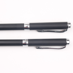 Stylo bille personnalisé avec logo d'hôtel, promotionnel, en métal noir, largeur d'écriture 1,0 mm - Product Image 6