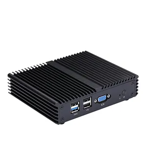 Mini PC Linux, 4 Ports LAN, VGA, USB, fanless, ordinateur pour routeur/pare-feu pfsense, avec 4 Ports LAN, N2920