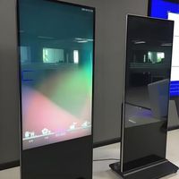 Pantalla LCD Publicitaria HAOWEI de 55 Pulgadas con Soporte de Pie, Pantalla Táctil HD, 1 Año de Garantía, Función SDK para Uso Comercial