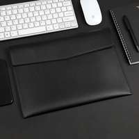 Portafolio de Cuero PU A4 de Gran Capacidad Personalizado, Bolsa de Almacenamiento de Documentos, Maletín para Archivos