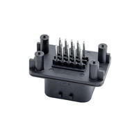 Conector ECU Jiefond 776262-1 para Automoción, Carcasa de Nylon, IP67, DC 12V 12A, Enchufe PCB de 14 Pines