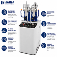 Testeur de flexion de chaussures HAIDA, machine de test de résistance à la flexion des chaussures et des semelles, norme GB T 3903.1, équipement de test de chaussures