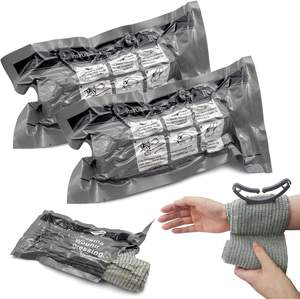 Perban Israel Steril Vakum Kompresi untuk Pertolongan Pertama Darurat Trauma Tempur Pembalut Luka Penyelamatan Diri, 4 Inci, 6 Inci - Product Image 1