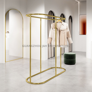 منتج جديد من الفولاذ المقاوم للصدأ رف ملابس معلق ذهبي للملابس من التيتانيوم - Product Image 4