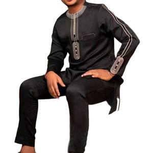 Vêtements africains Chemise pour jeunes Hommes Robes de mariage africaines imprimées Adultes Afrique Support Des <span class=keywords><strong>Boubou</strong></span> Pour <span class=keywords><strong>Homme</strong></span> Articles en stock - Product Image 2