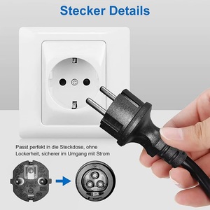 Connecteur femelle BC01 avec prise EU Schuko, câble d'extension AC pour micro-onduleur solaire Deye Hoymiles HMS <span class=keywords><strong>Envertech</strong></span> - Product Image 3