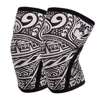 Manchons de genou de compression en néoprène personnalisables de 7mm Supports de levage avec fonction réglable Anime Fitness Genou de sécurité
