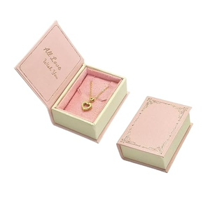 Caja de Joyería de Cartón con Forma de Libro de Lujo al por Mayor, con Cierre Magnético para Anillos, Pendientes y Collares - Product Image 3