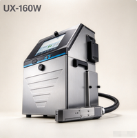 Imprimante jet d'encre industrielle CIJ UX-160W, encre à colorant, couleur unique, contrôle Android, 21-30 ppm, codage d'étiquettes pour codes-barres et dates d'emballage